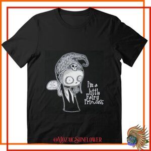 I'm A Little Fairy Princess Black Cotton T-Shirt UNISEX NEW WITH OUT TAGS